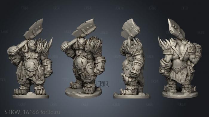 Orc Grunts stl model for CNC