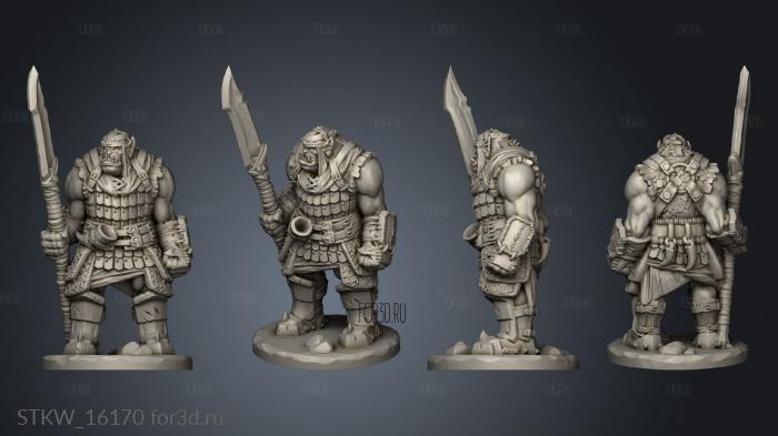 Orc Guard stl model for CNC