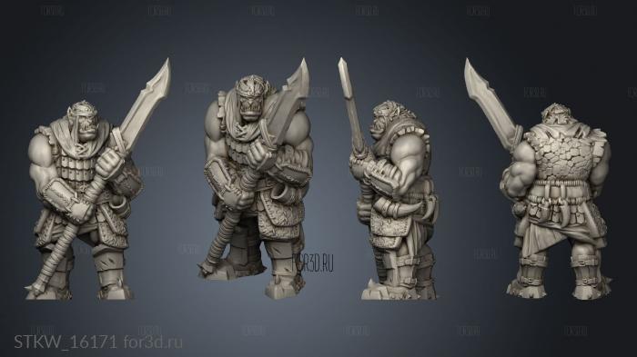 Orc Guard stl model for CNC