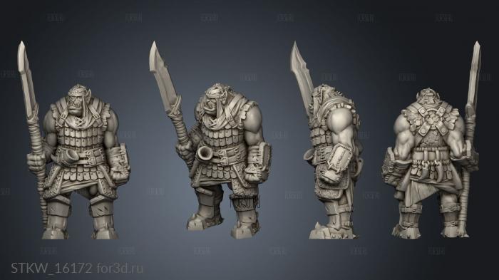 Orc Guard stl model for CNC