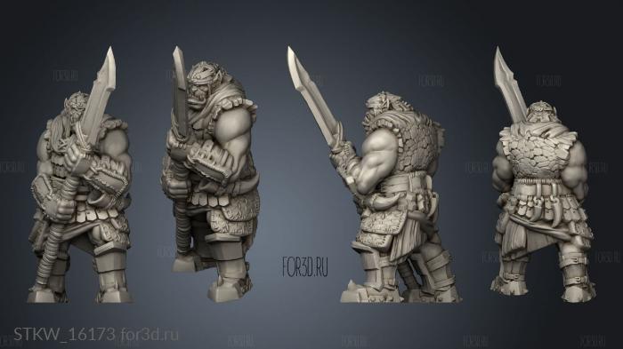 Orc Guard stl model for CNC