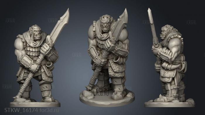 Orc Guard stl model for CNC