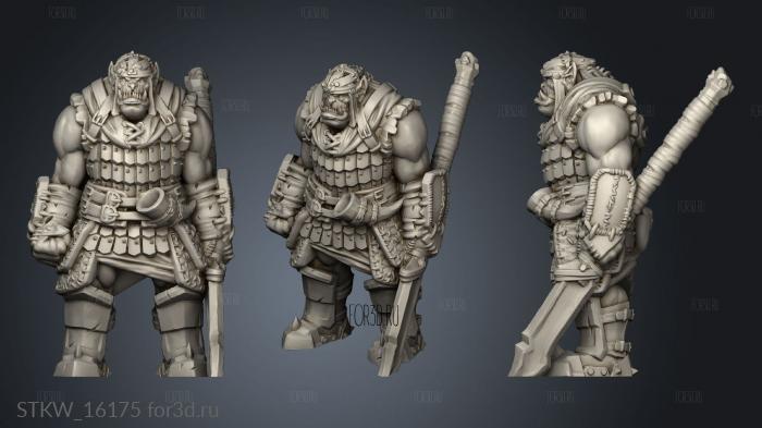 Orc Guard stl model for CNC