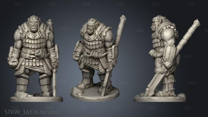 Orc Guard stl model for CNC