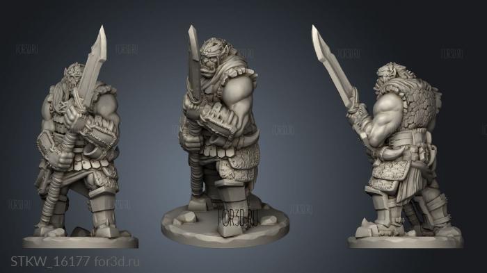 Orc Guard stl model for CNC