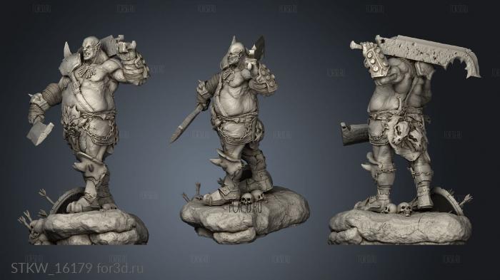 Orc Horde butcherver BUTCHER stl model for CNC