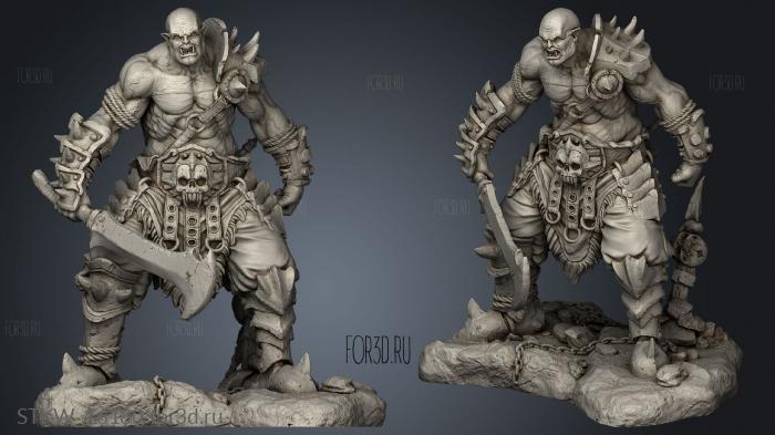 Orc Horde soldier SOLDIER stl model for CNC