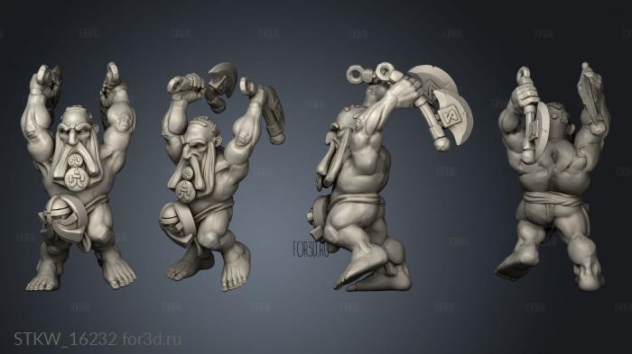 Savage Dwarves stl model for CNC