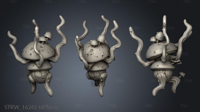 Fungus Dryad stl model for CNC
