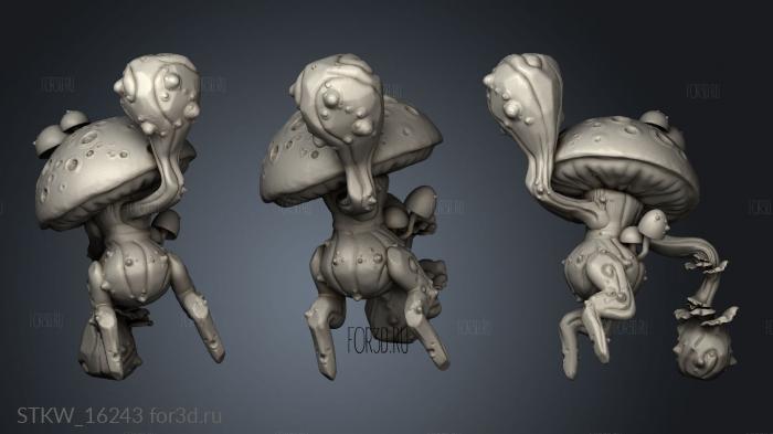 Fungus Dryad stl model for CNC
