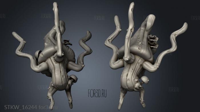 Fungus Dryad stl model for CNC