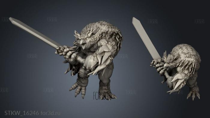 Owlbear Warriors owlbearwarrior 3d stl модель для ЧПУ