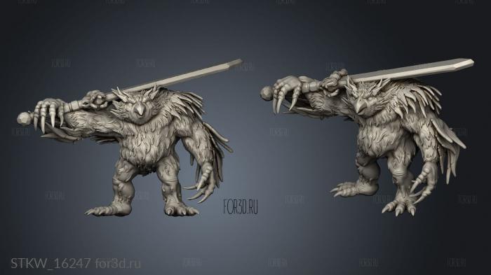 Owlbear Warriors owlbearwarrior 3d stl модель для ЧПУ