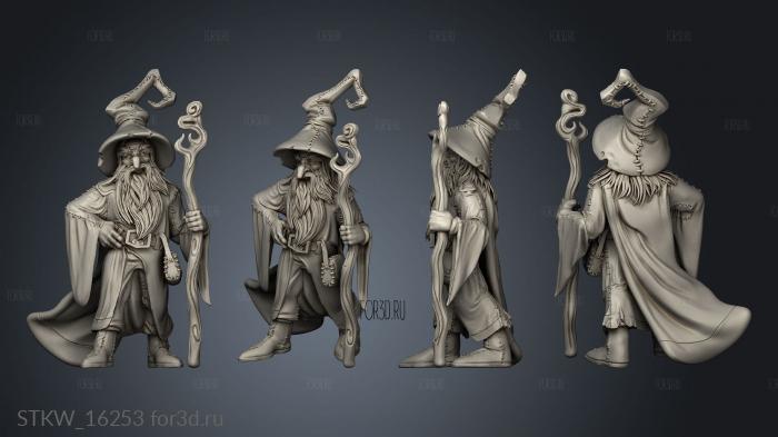 Gandalf stl model for CNC
