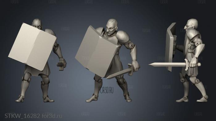 Heavy infantry 3d stl модель для ЧПУ