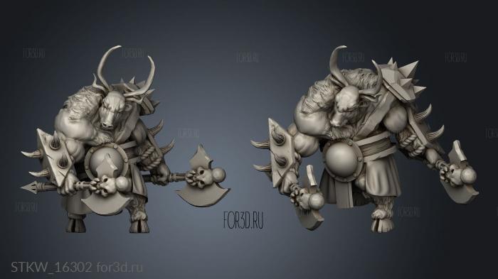 Minotaur Minotaurwarrior 3d stl модель для ЧПУ