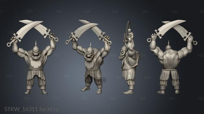 Orc Warrior 3d stl модель для ЧПУ