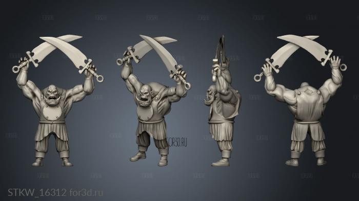 Orc Warrior 3d stl модель для ЧПУ