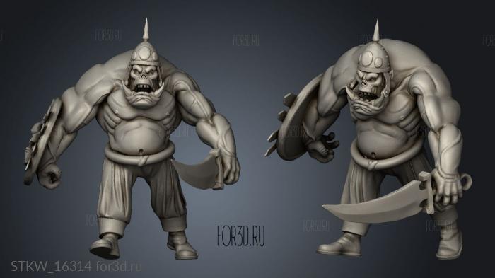 Orc Warrior 3d stl модель для ЧПУ