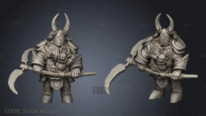 Rotten Warriors stl model for CNC