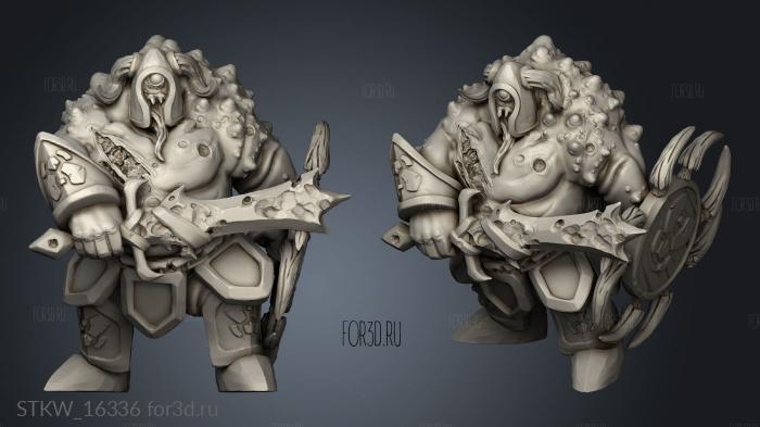 Rotten Warriors stl model for CNC