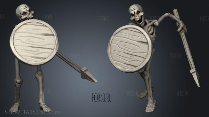 Skeleton Warriors stl model for CNC