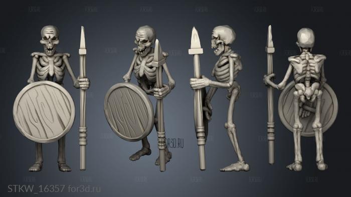 Skeleton Warriors stl model for CNC