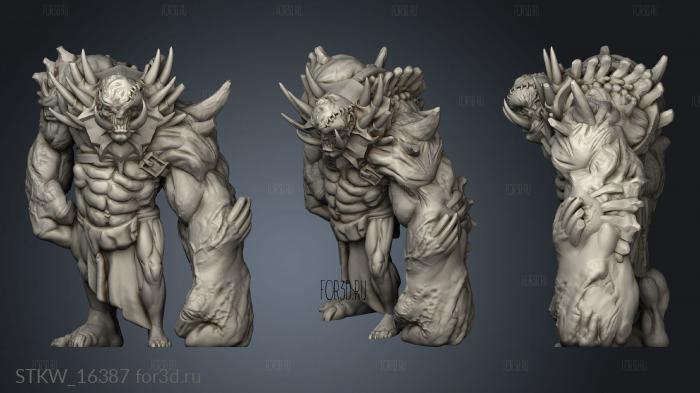 Orc Abomination Base 3d stl модель для ЧПУ