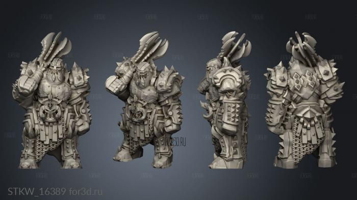 Orc Ironklad Base stl model for CNC