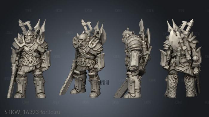 Orc Weapons Master Base stl model for CNC