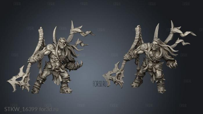 Orc Thorgar the Chainbreaker 3d stl модель для ЧПУ