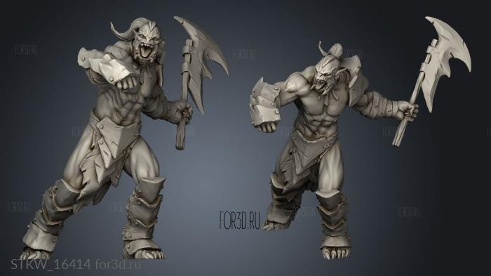 Orc Warrior 3d stl модель для ЧПУ