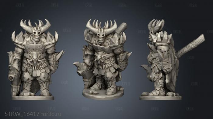 Orc War Chief 3d stl модель для ЧПУ