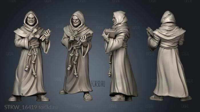 Orc Abbey Monks Candlemaker Monk Guillermo 3d stl модель для ЧПУ