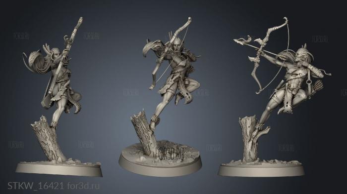 Orc Female Archer 3d stl модель для ЧПУ