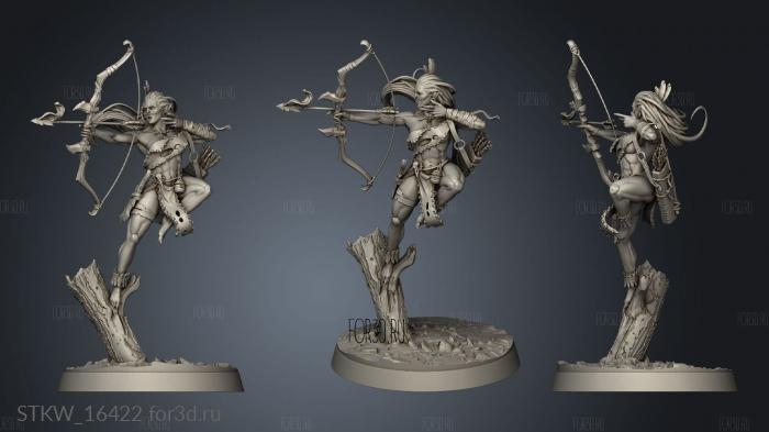 Orc Female Archer 3d stl модель для ЧПУ