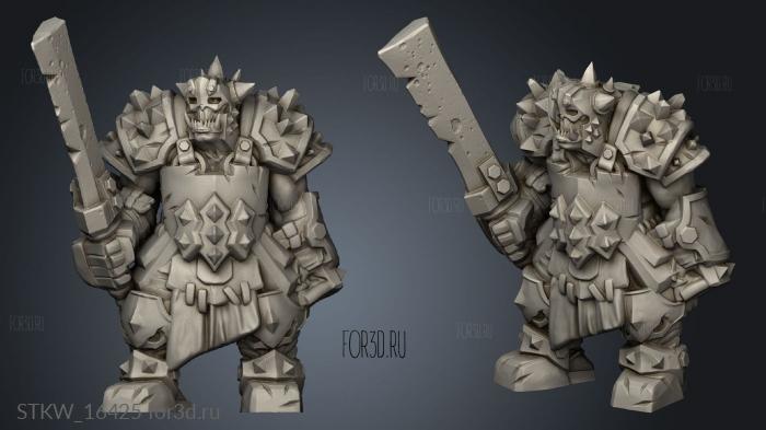 Orc Warrior 3d stl модель для ЧПУ