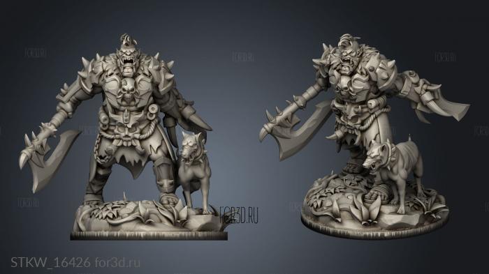 Orc Warrior 3d stl модель для ЧПУ