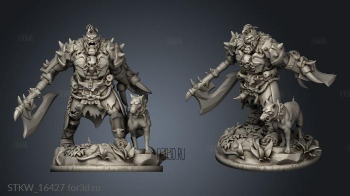 Orc Warrior 3d stl модель для ЧПУ