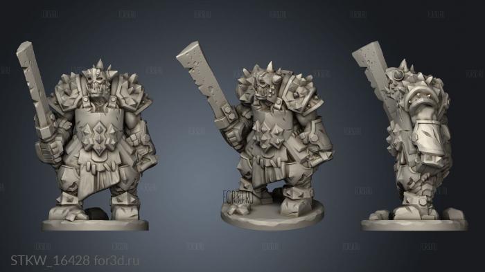 Orc Warrior 3d stl модель для ЧПУ