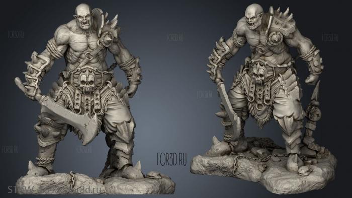 ORC HORDE SOLDIER stl model for CNC