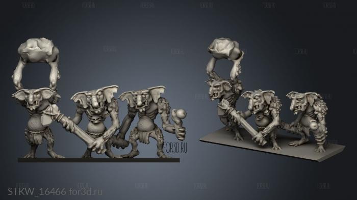 orc Trolls Troll Strip stl model for CNC