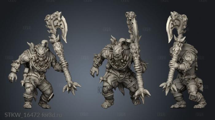 Orcsc Brute stl model for CNC