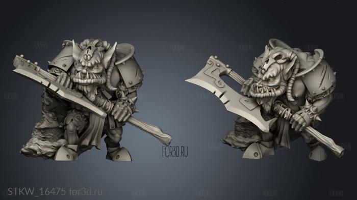 Orcs rakhat stl model for CNC