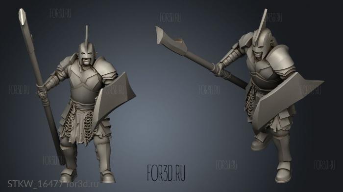 Orcs Spears stl model for CNC