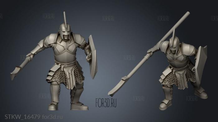 Orcs Spears stl model for CNC