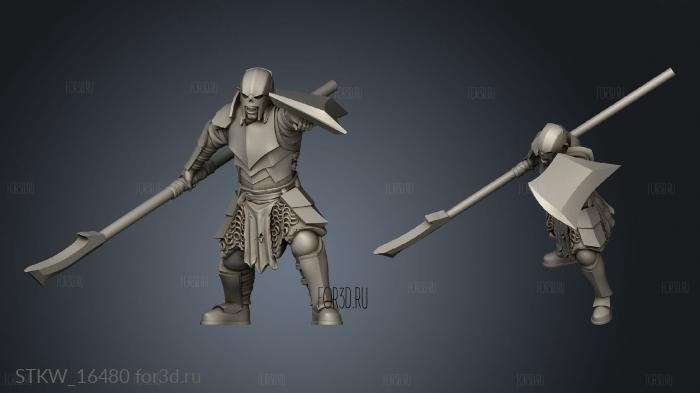 Orcs Spears stl model for CNC