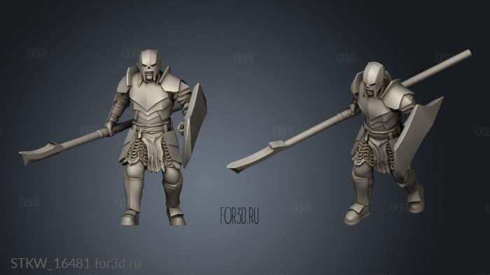 Orcs Spears stl model for CNC