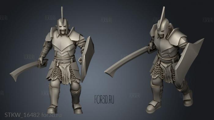 Orcs Swords stl model for CNC