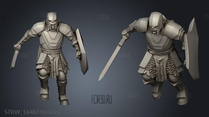 Orcs Swords stl model for CNC